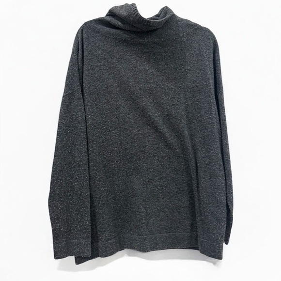 LUMIERE Women’s Cowl Turtleneck Gray Sweater Wity Pockets Small Gray - Picture 2 of 8